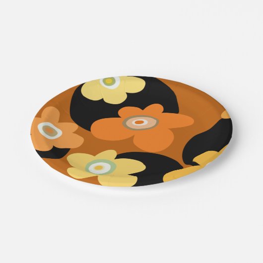 Blume Pappteller (Schrägansicht)