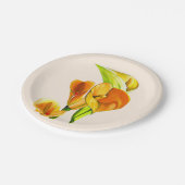 Blume Pappteller (Schrägansicht)