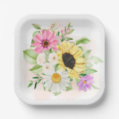 Blume Pappteller (Vorderseite)