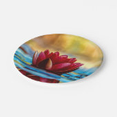 Blume Pappteller (Schrägansicht)