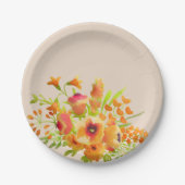 Blume Pappteller (Vorderseite)