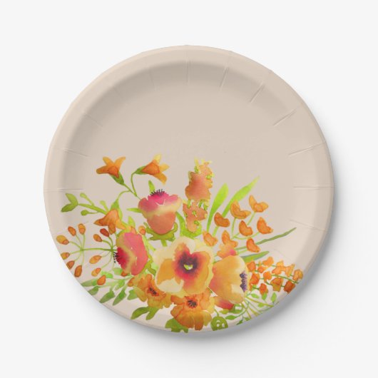 Blume Pappteller (Vorderseite)