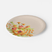 Blume Pappteller (Schrägansicht)