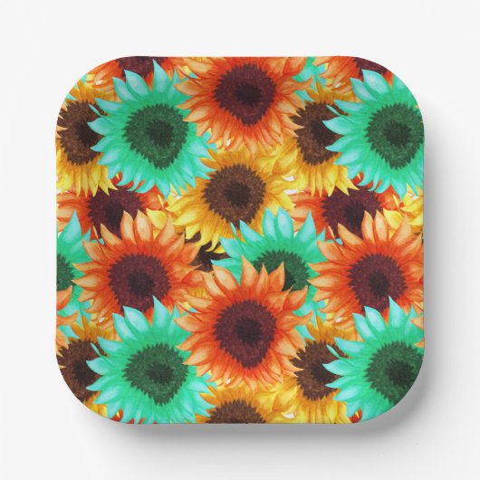 Blume Pappteller (Vorderseite)