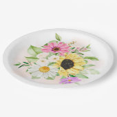 Blume Pappteller (Schrägansicht)