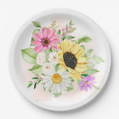 Blume Pappteller (Vorderseite)