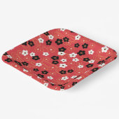 Blume Pappteller (Gewinkelt)