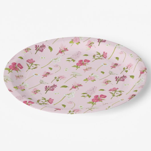 Blume Pappteller (Schrägansicht)