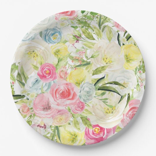 Blume Pappteller (Vorderseite)