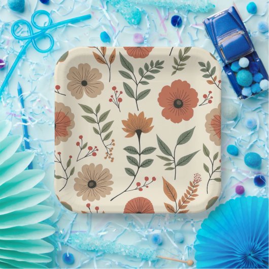 Blume Pappteller (Party)