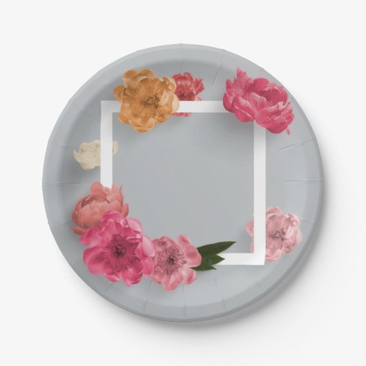 Blume Pappteller (Vorderseite)