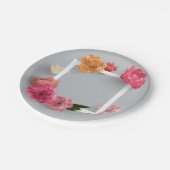 Blume Pappteller (Schrägansicht)