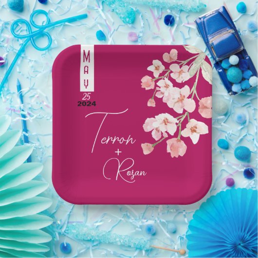 Blume Pappteller (Party)