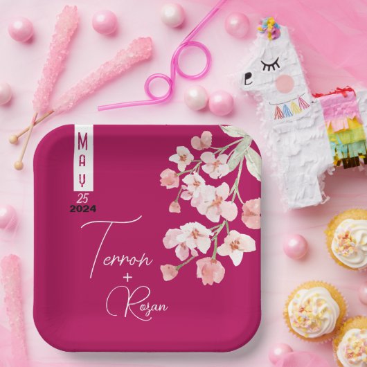 Blume Pappteller (Party)