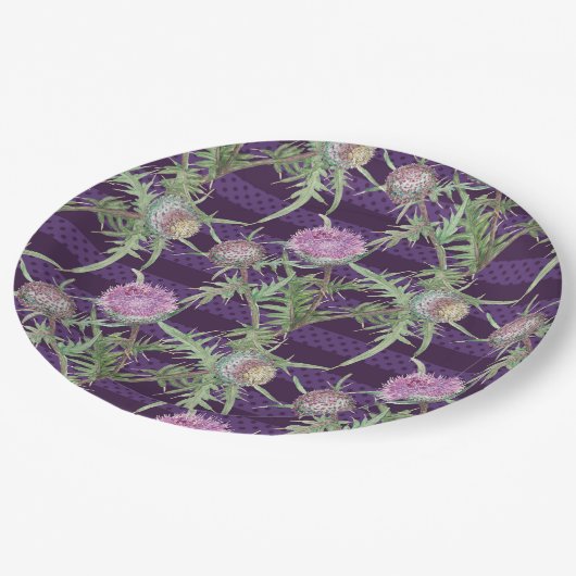 Blume Pappteller (Schrägansicht)