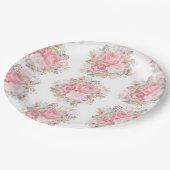 Blume Pappteller (Schrägansicht)