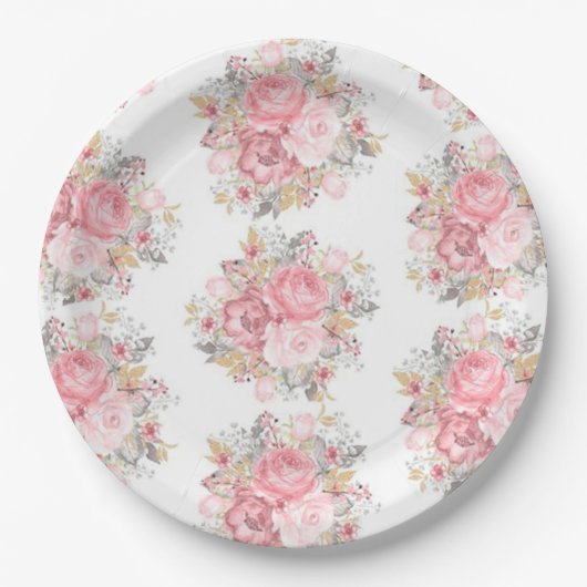 Blume Pappteller (Vorderseite)