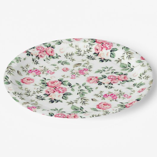 Blume Pappteller (Schrägansicht)