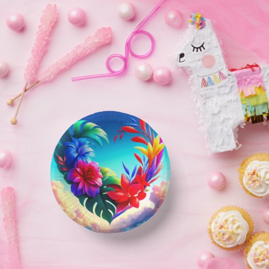 Blume Pappteller (Party)