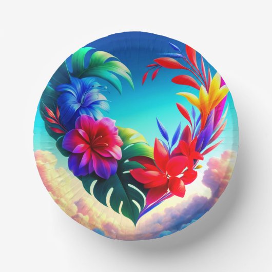 Blume Pappteller (Vorderseite)