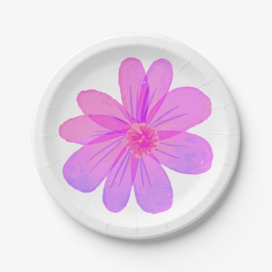 Blume Pappteller (Vorderseite)