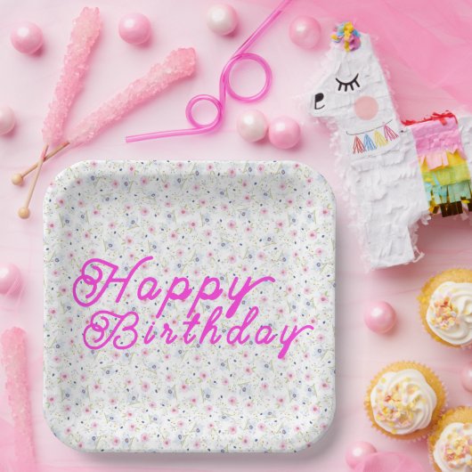 Blume Pappteller (Party)