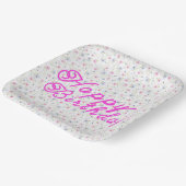 Blume Pappteller (Gewinkelt)