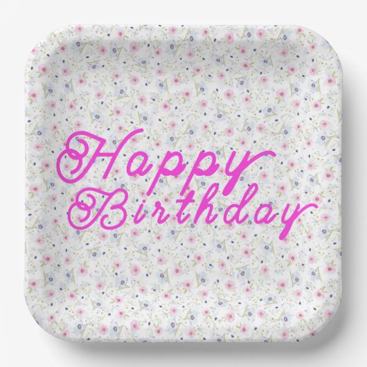 Blume Pappteller (Vorderseite)