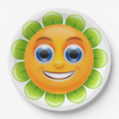 Blume Pappteller (Vorderseite)