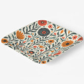 Blume Pappteller (Gewinkelt)