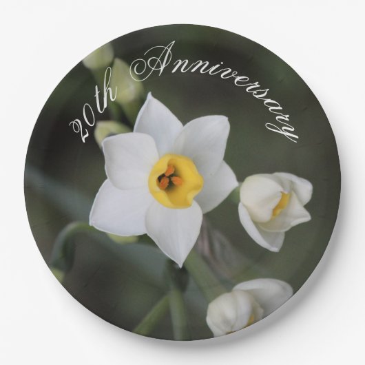 Blume Pappteller (Vorderseite)