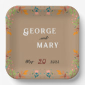 Blume Pappteller (Vorderseite)