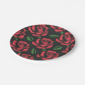 Blume Pappteller (Schrägansicht)