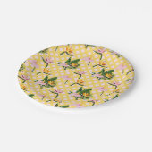 Blume Pappteller (Schrägansicht)