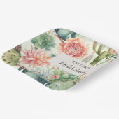 Blume Pappteller (Gewinkelt)