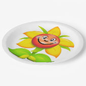 Blume Pappteller (Schrägansicht)