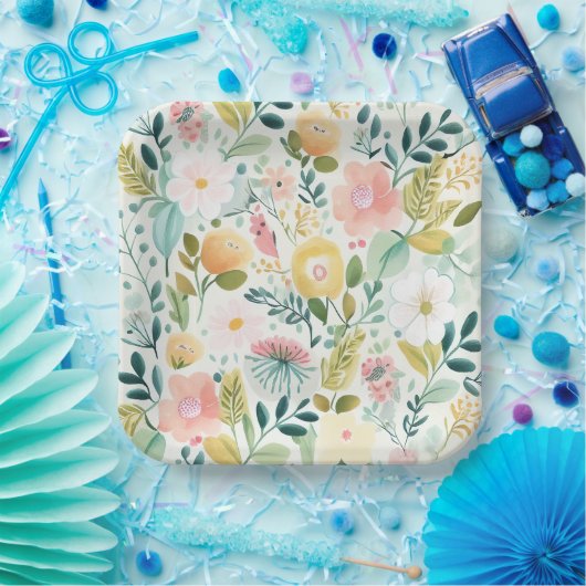 Blume-Pappteller Pappteller (Party)