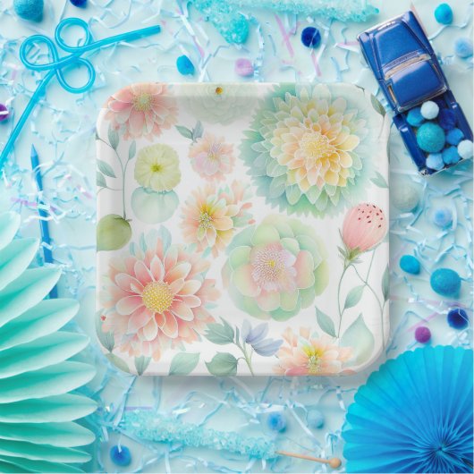 Blume-Pappteller Pappteller (Party)