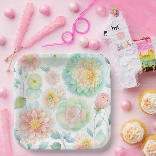 Blume-Pappteller Pappteller (Party)