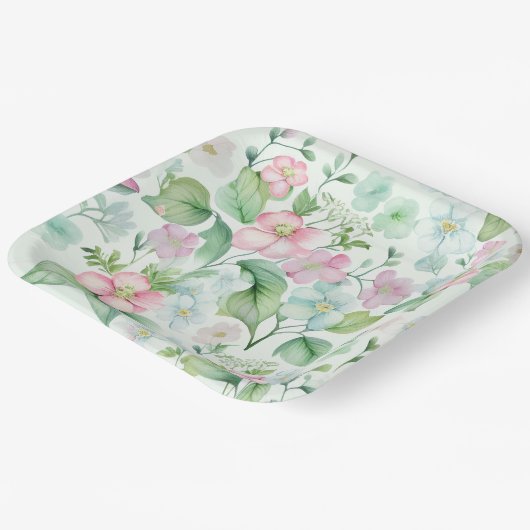 Blume-Pappteller Pappteller (Gewinkelt)