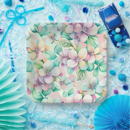 Blume-Pappteller Pappteller (Party)