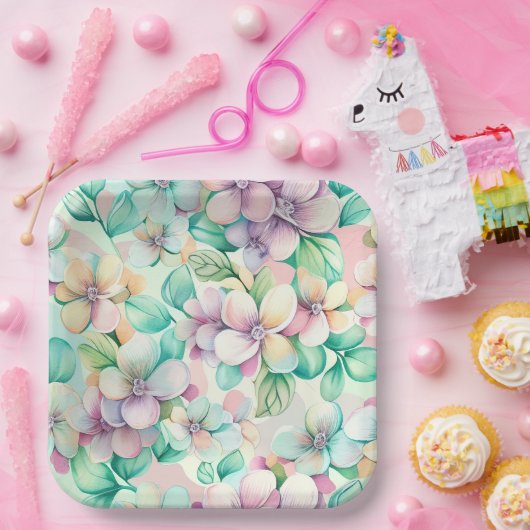 Blume-Pappteller Pappteller (Party)