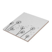 Blume Pappus Spores Grau Fliese (Seite)