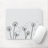 Blume Pappus Spores Grau Mousepad (Mit Mouse)