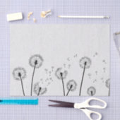 Blume Pappus Spores Grau Seidenpapier (Handwerk)