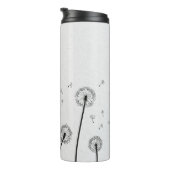 Blume Pappus Spores Grau Thermosbecher (Nach rechts gedreht)