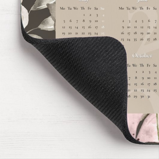 Blume Paradies 2025 Kalender oder legen Sie Ihr Fo Mousepad (Ecke)
