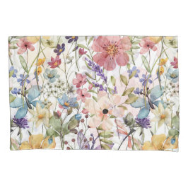 Blume Paradies auf weißen Hüllen für Kissen Kissenbezug