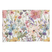 Blume Paradies auf weißen Hüllen für Kissen Kissenbezug (Vorderseite-Rechts)