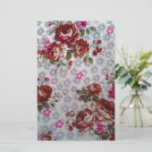Blume Paradies Briefpapier (Stehend Vorderseite)
